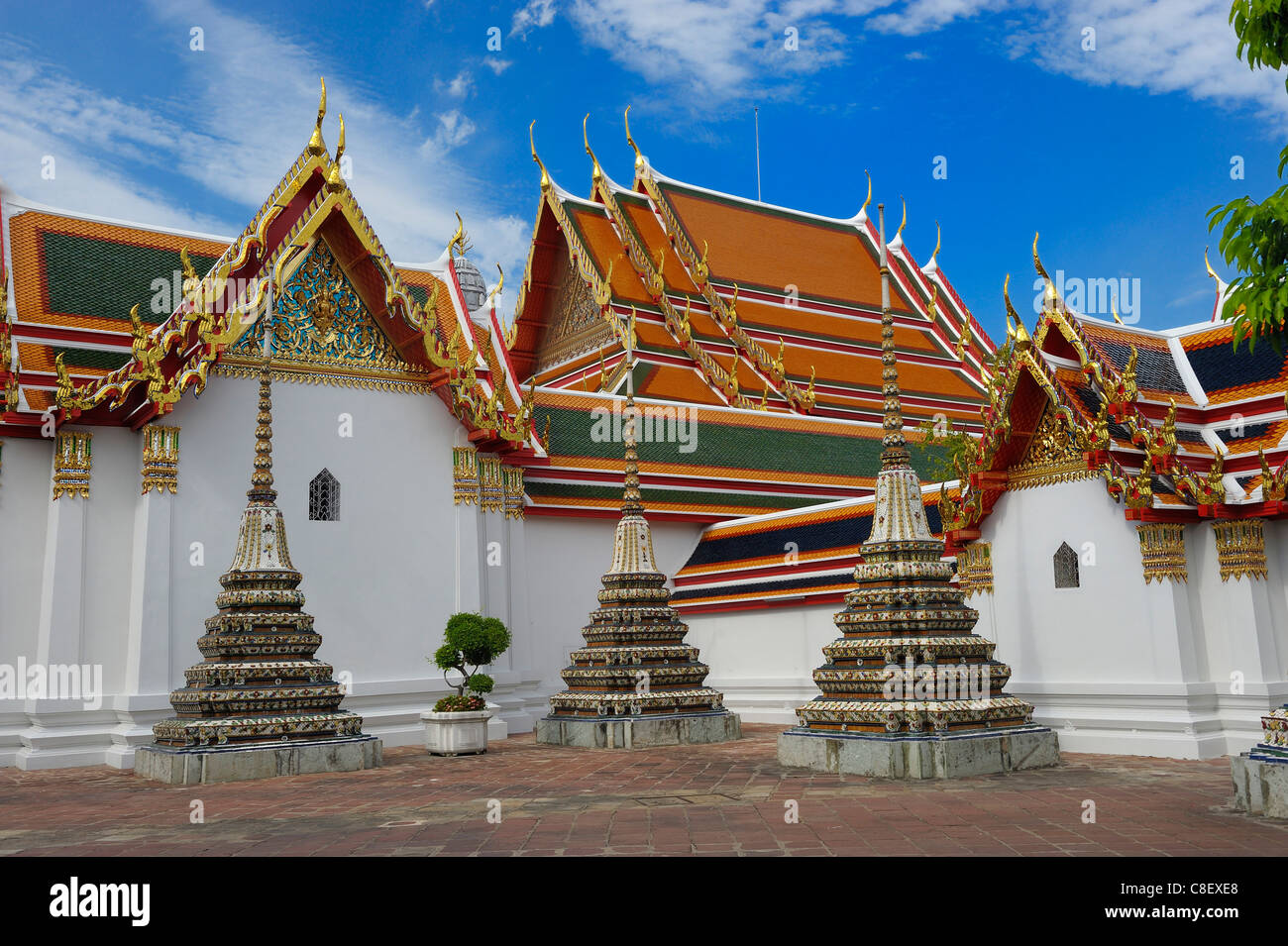 Wat Pho, altes, Stadt, Stadt, Bangkok, Thailand, Asien Stockfoto