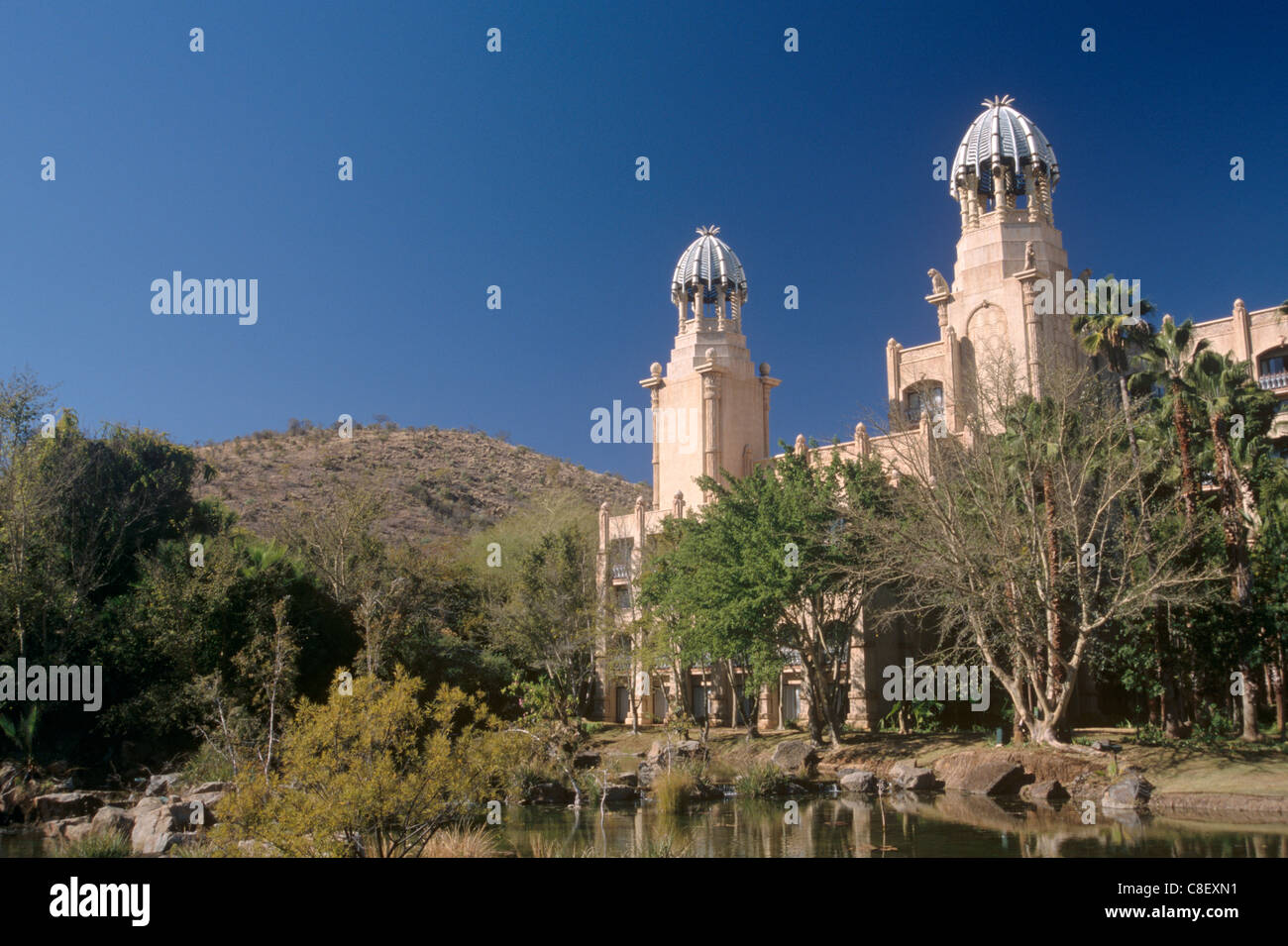 Der Palast der verlorenen Stadt, wichtige touristische Attraktion und Hotel, Sun City, North West Province, Südafrika Stockfoto