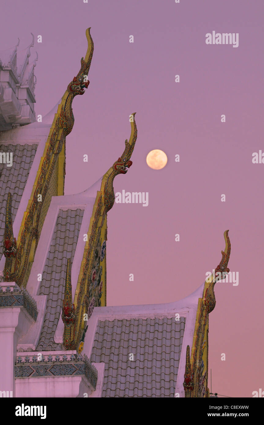Stadt, Säule Schrein, Mond, altes, Stadt, Stadt, Bangkok, Thailand, Asien Stockfoto