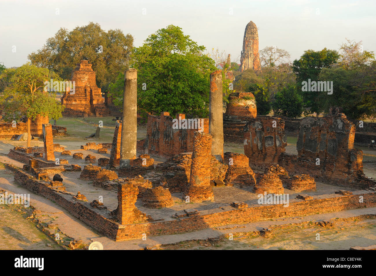 Wat Phra Si Sanphet, UNESCO, Welterbe, Website, Ayutthaya, Thailand, Asien, Ruinen Stockfoto