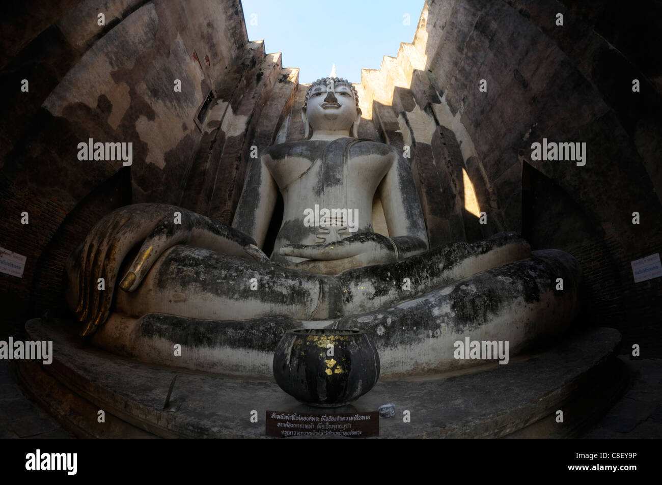 Buddha, Statue, Wat Si Chum, Sukhothai, Historical Park, Sukhothai, Thailand, Asien, religion Stockfoto