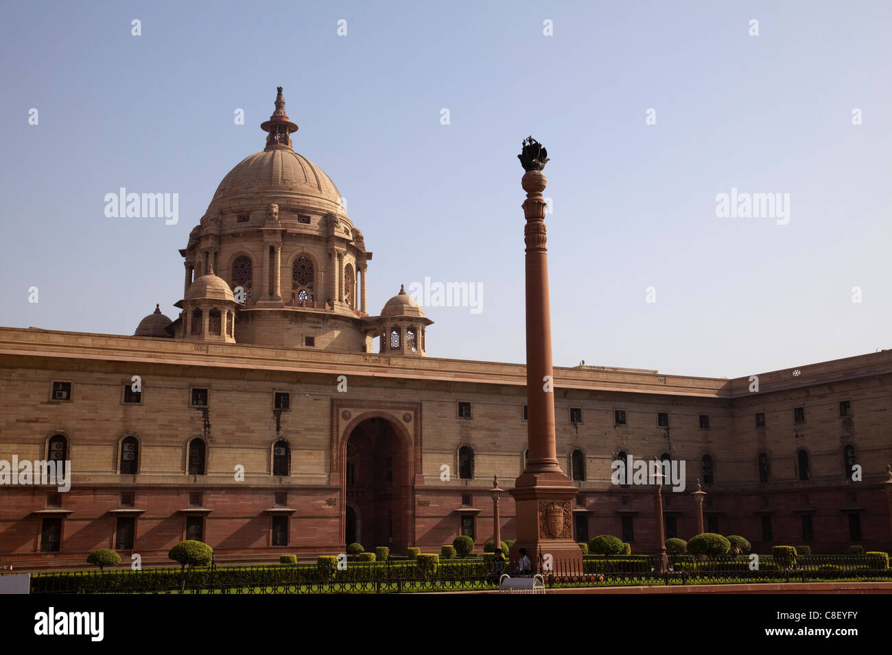 Nord Block, Vijay Chowk, New Delhi, Indien Stockfoto