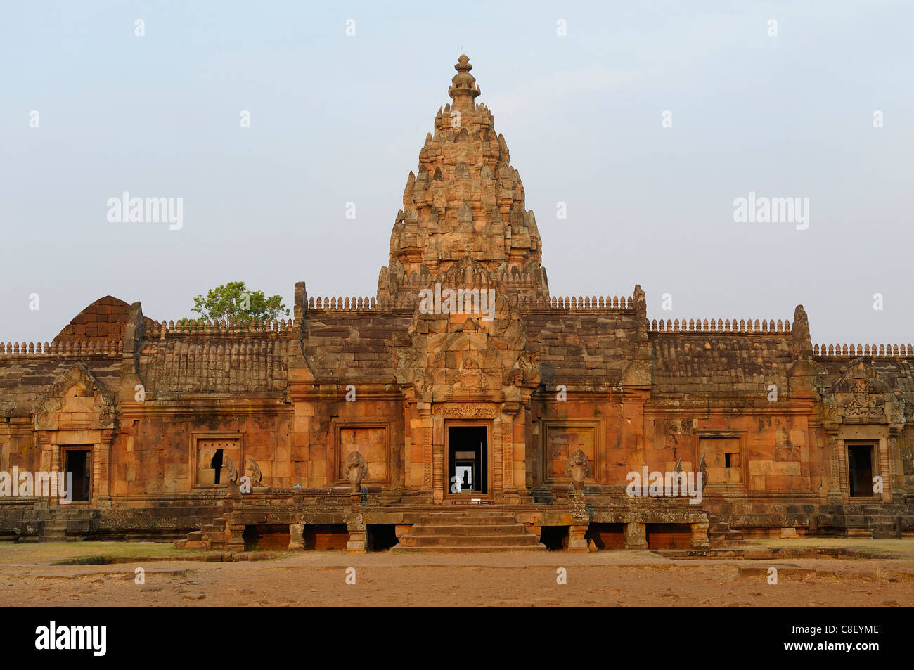 Khmer-Tempel Prasat Phanom Rung, Korat-Plateau, Thailand, Asien, Stockfoto