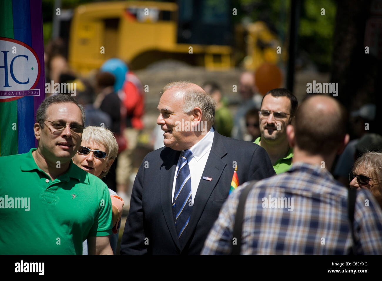 Ehemaliger Gouverneur Pennsylvania und Philadelphia Altbürgermeister Ed Rendell am "New Hope feiert" New Hope, Pennsylvania Stockfoto