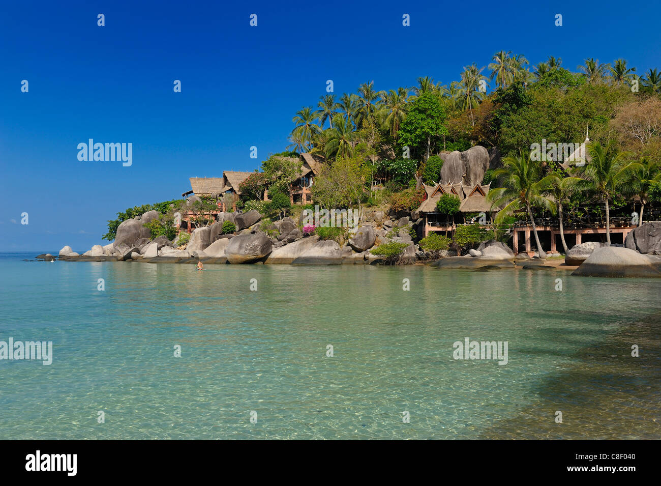 Koh Tao Cabana Hotel Sai Ree, Beach, Koh Tao, Thailand, Asien, Stockfoto