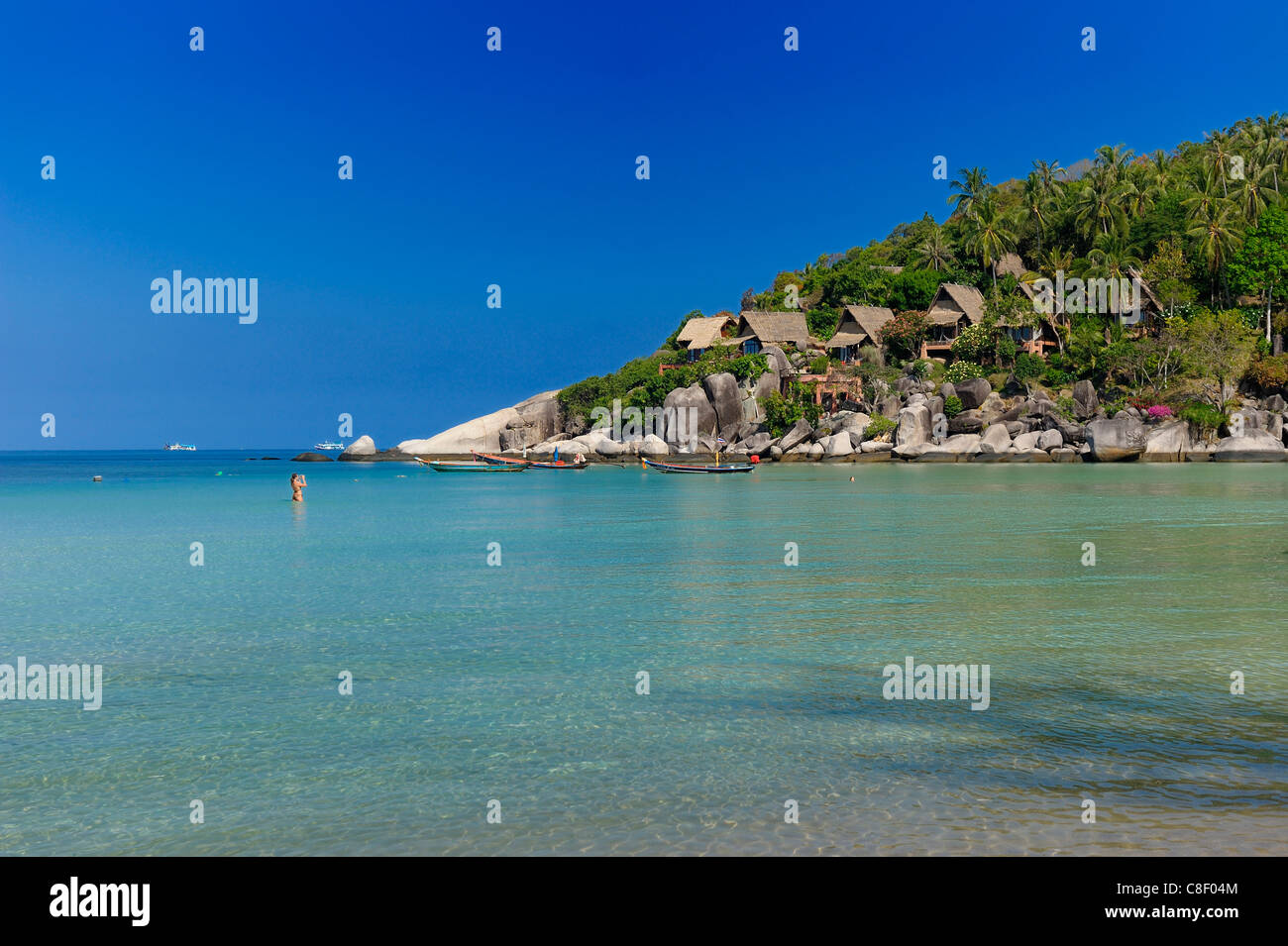 Koh Tao Cabana Hotel Sai Ree, Beach, Koh Tao, Thailand, Asien, Stockfoto