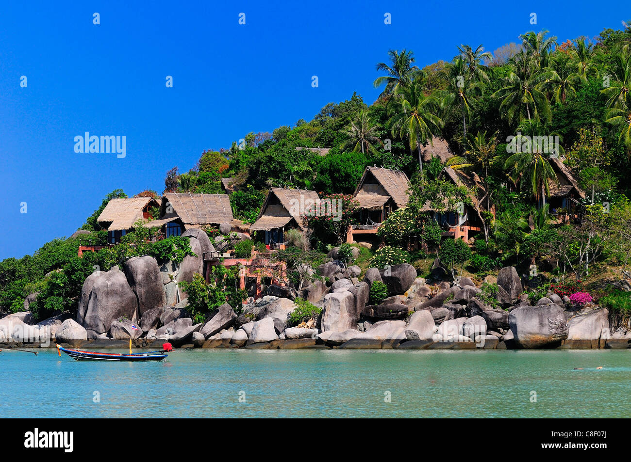 Koh Tao Cabana Hotel Sai Ree, Thailand, Asien, Küste, Strand Stockfoto