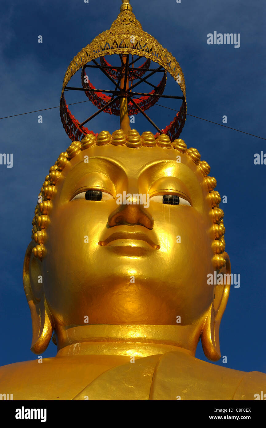 Buddha, hill, Wat Tham Sua, Krabi, Thailand, Asien, Golden, Religion Stockfoto