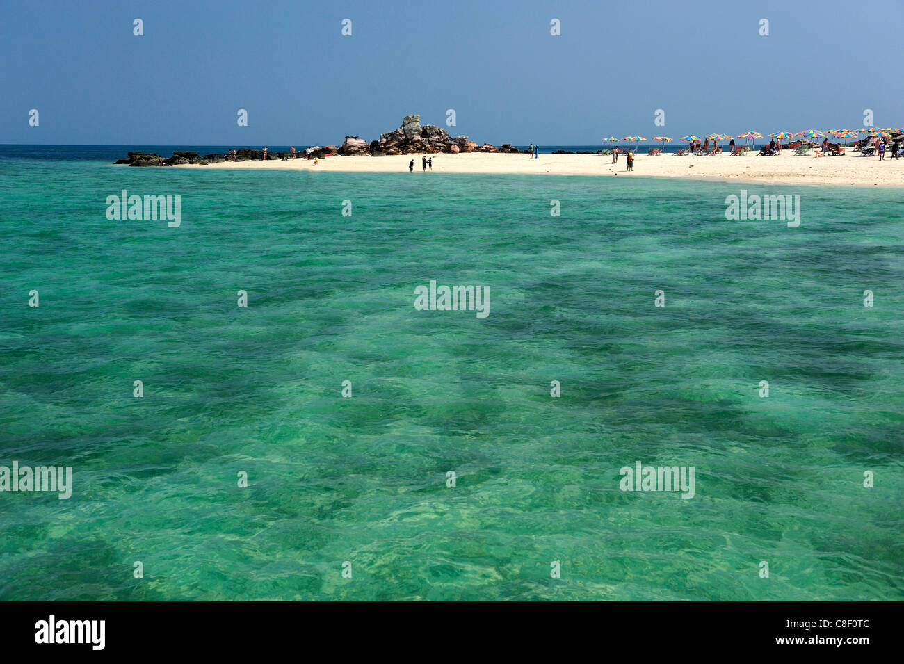 Strand, Phang Nga Bay Marine, Nationalpark, Phang Nga, Meer, Thailand, Asien, Stockfoto