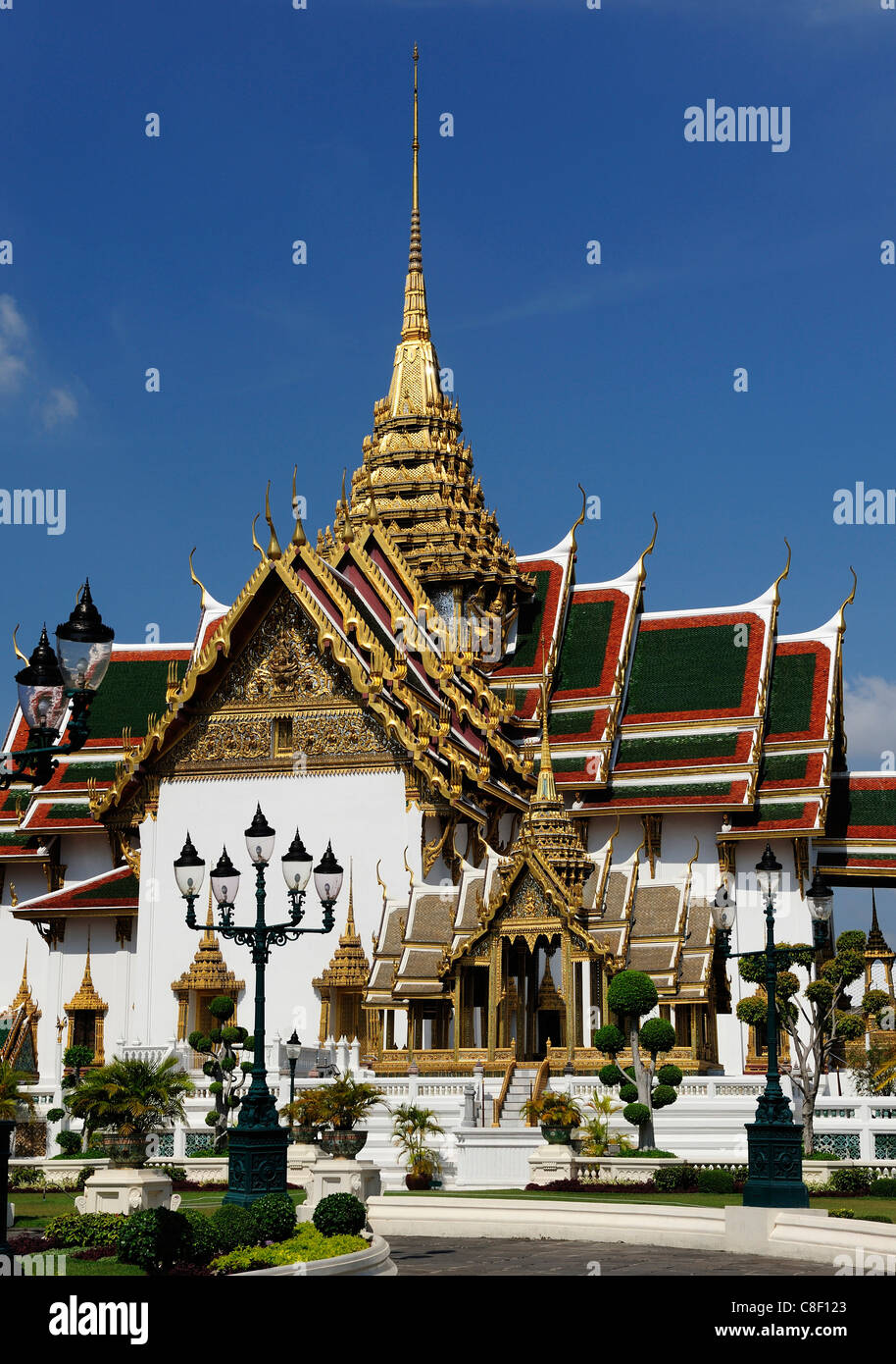 Aphorn Phimok Prasai, Pavillon, Dusit Maha Prasat, Halle, Grand Palace, altes, Stadt, Stadt, Bangkok, Thailand, Asien, Tempel Stockfoto