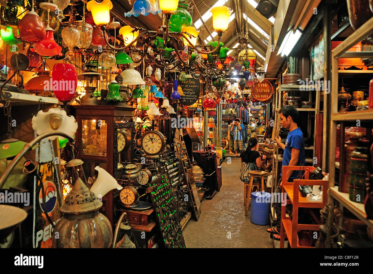 Chatuchak Wochenende Markt, Bangkok, Thailand, Asien, Geschäft, Handel, Stockfoto