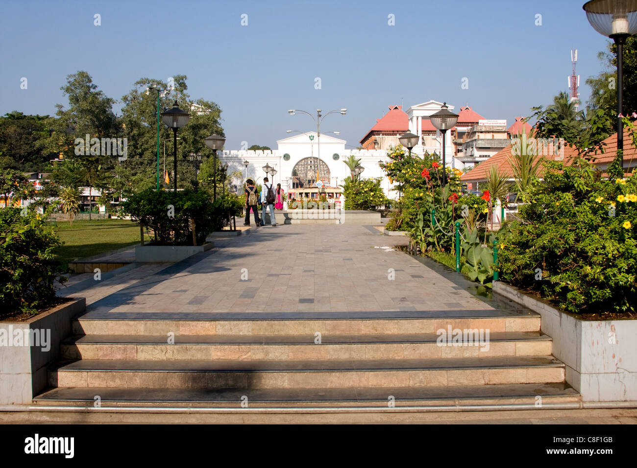 Gandhi-Park, East Fort, Trivandrum, Kerala, Indien Stockfoto