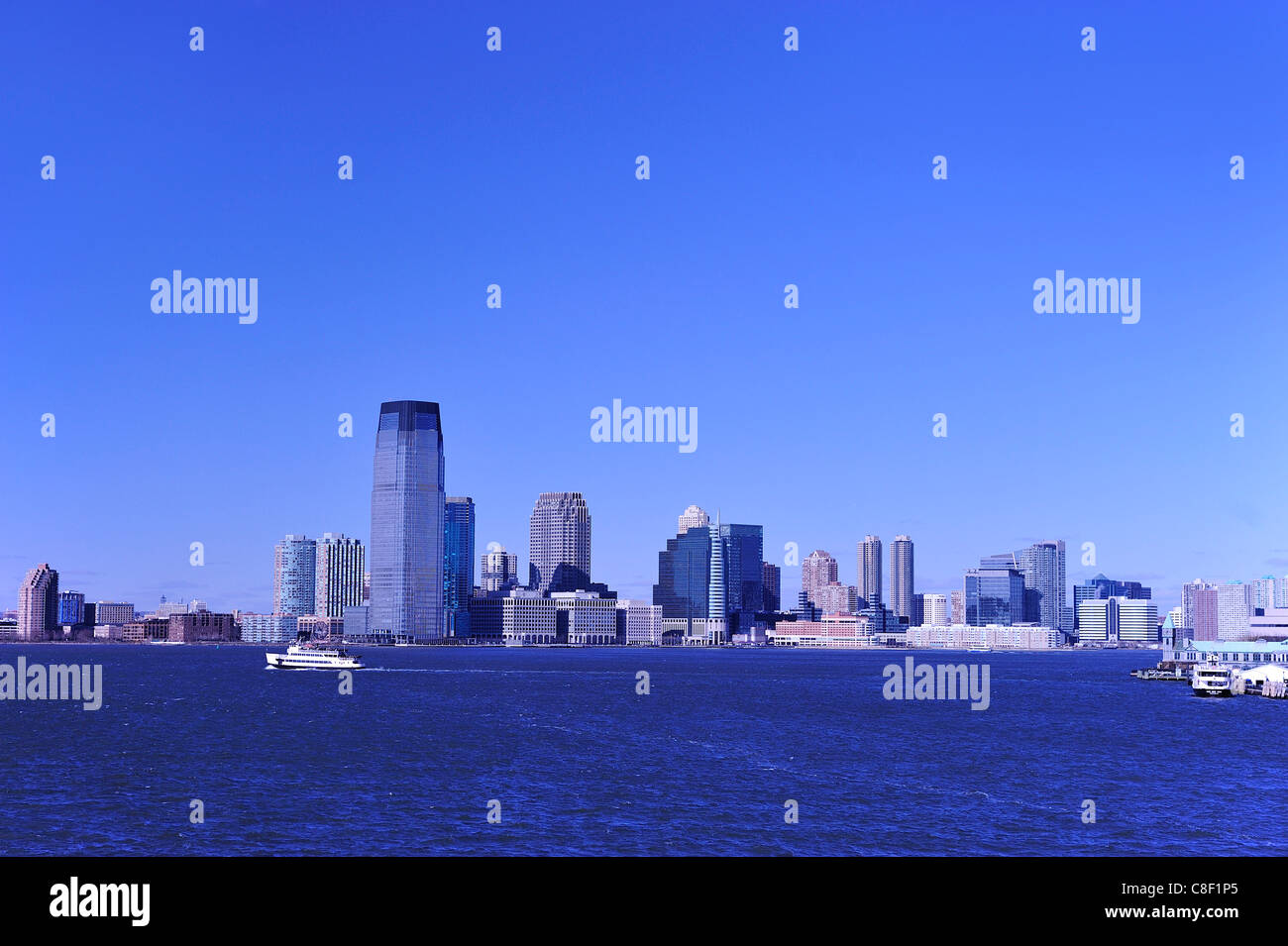 Ansicht, Batterie, Lower Manhattan, Manhattan, New York, USA, Vereinigte Staaten von Amerika, Amerika, Stockfoto