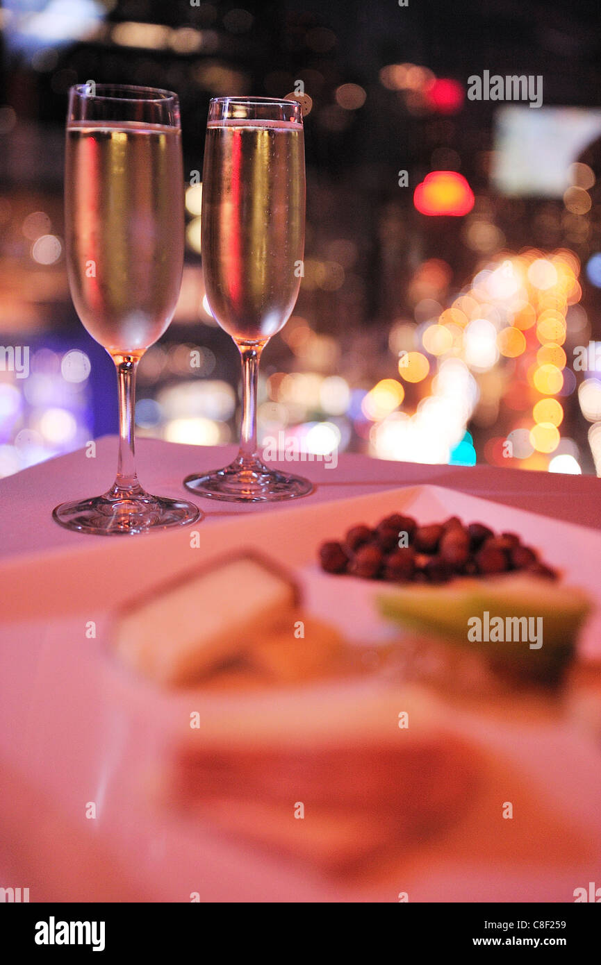 Robert, Restaurant, MAD, Museum, Columbus Circle, Manhattan, New York, USA, USA, Amerika, Champagner, Stockfoto