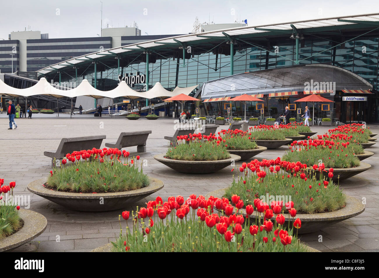 Schiphol Flughafen, Amsterdam, Niederlande Stockfoto