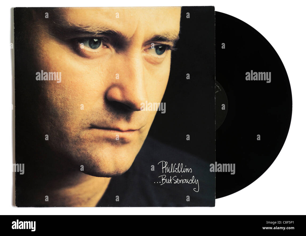 Phil Collins aber ernsthaft album Stockfoto
