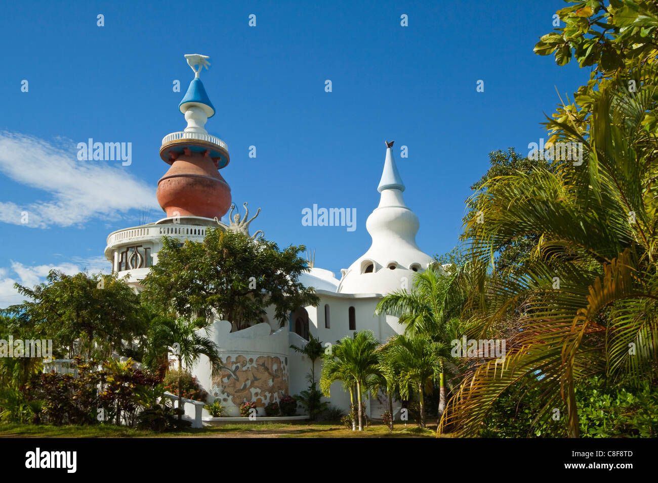 Hotel Playas de Nosara von Playa Guiones Strand, Nosara, Nicoya Halbinsel, Provinz Guanacaste, Costa Rica, Mittelamerika Stockfoto