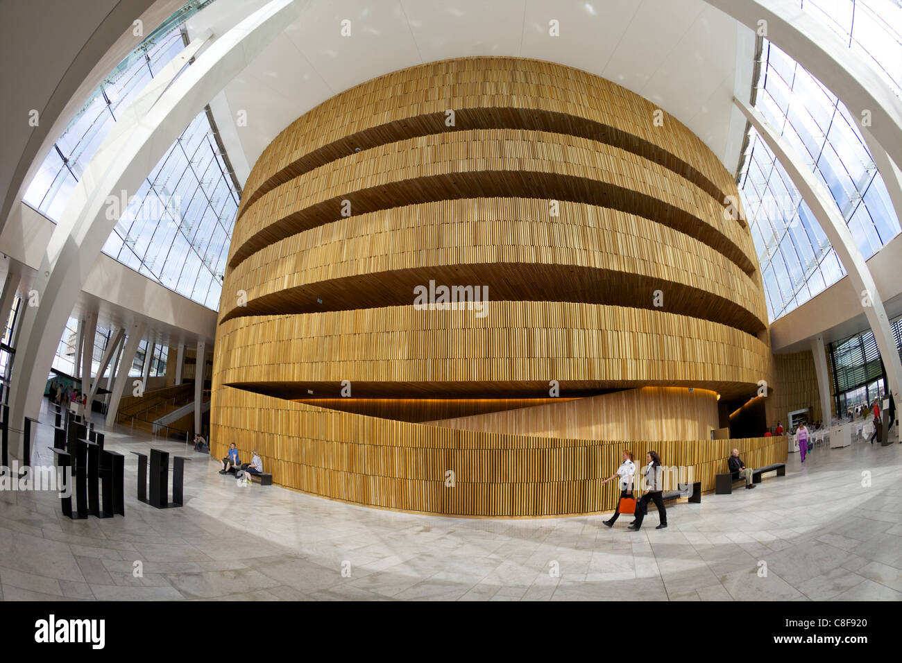 Osloer Oper Haus innen Auditorium, Stadtzentrum, Oslo, Norwegen, Skandinavien Stockfoto