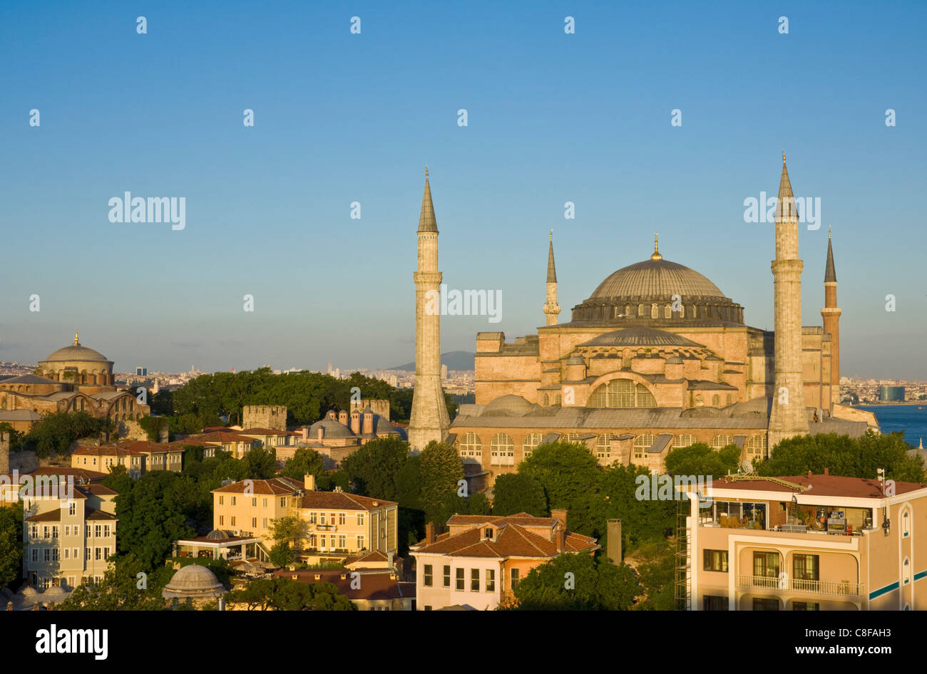 Haghia Sophia (Aya Sofya) eine byzantinische Denkmal Datierung von 532AD, UNESCO-Weltkulturerbe, Sultanahmet, Istanbul, Türkei Stockfoto