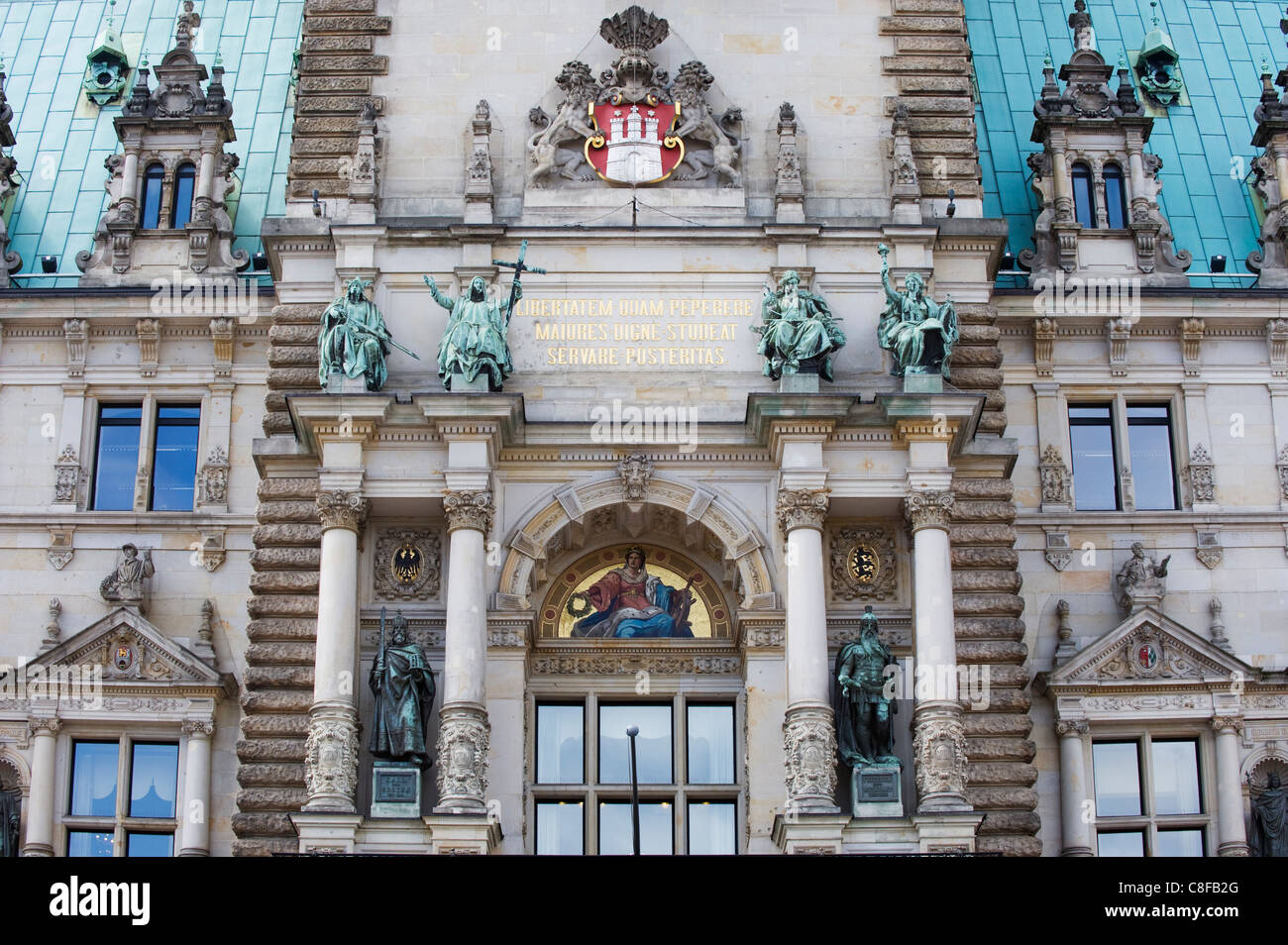 Rathaus (City Hall, Hamburg, Deutschland Stockfoto