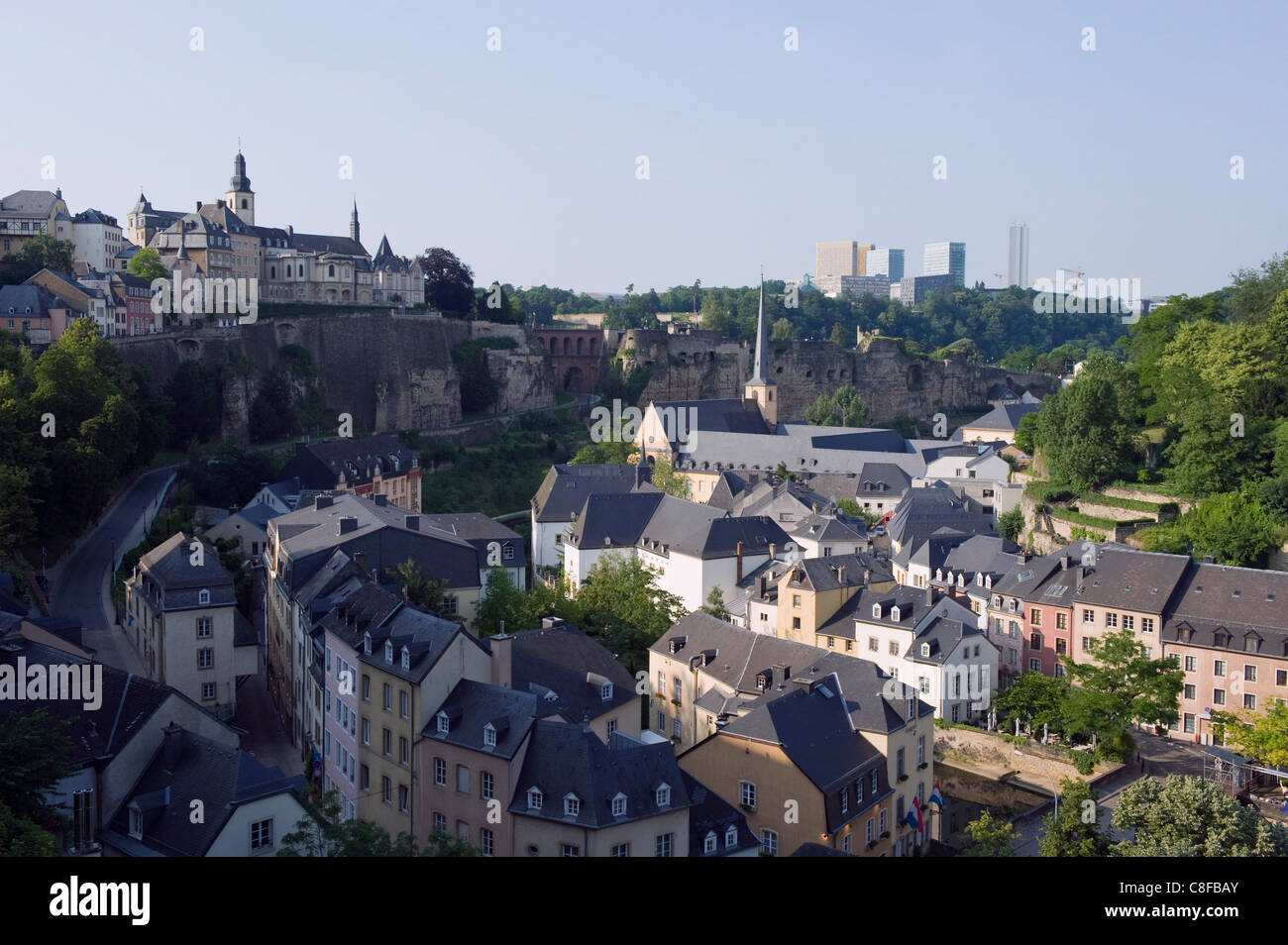 EUViertel auf KirchbergPlateau und Altstadt Befestigungsanlagen