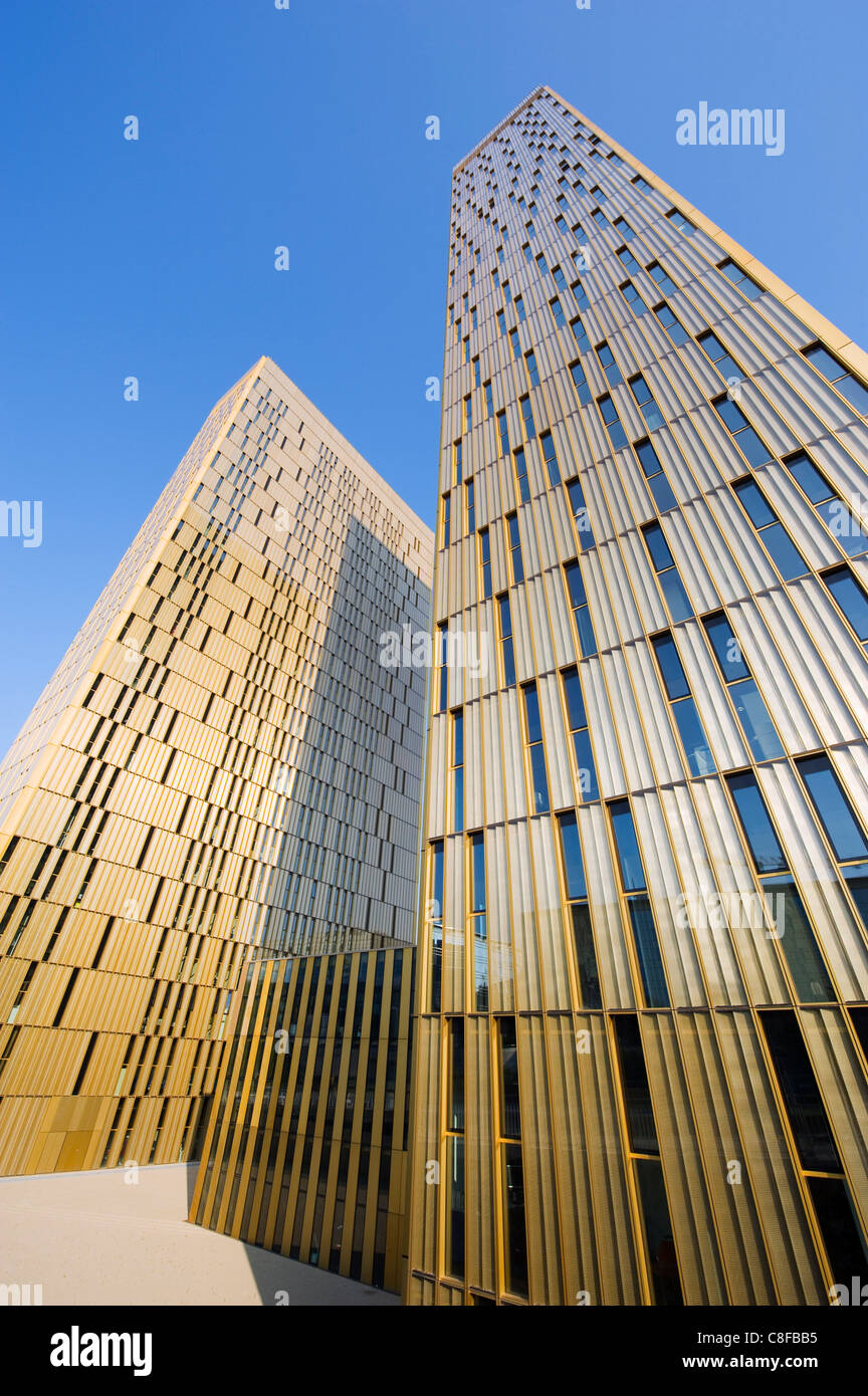 Gerichtshof der EG, moderne Architektur des Bezirks EU auf Kirchberg-Plateau, Luxemburg, Großherzogtum Luxemburg Stockfoto