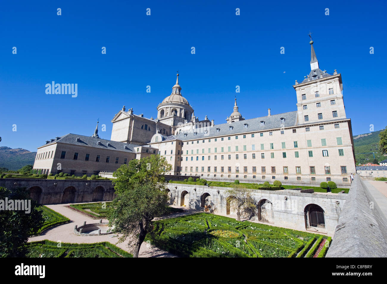 San Lorenzo de El Escorial, Mausoleum der spanischen Monarchen, El Escorial, UNESCO-Weltkulturerbe, Madrid, Spanien Stockfoto