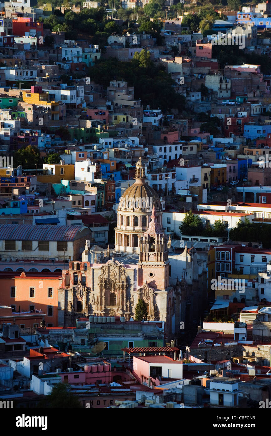 Kathedrale, Guanajuato, UNESCO-Weltkulturerbe, Bundesstaat Guanajuato, Mexiko Stockfoto