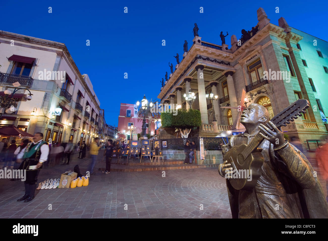 Teatro Juarez, Guanajuato, UNESCO-Weltkulturerbe, Bundesstaat Guanajuato, Mexiko Stockfoto
