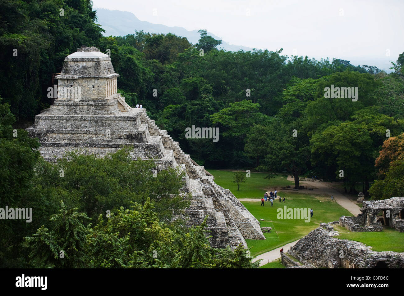 Maya-Ruinen, Palenque, UNESCO-Weltkulturerbe, Bundesstaat Chiapas, Mexiko Stockfoto