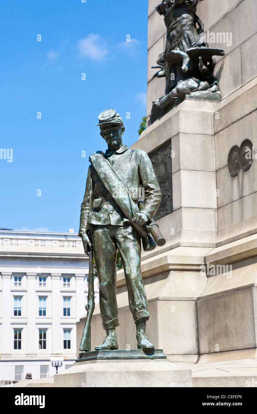 William Tecumseh Sherman Denkmal in Sherman Square in Washington, D.C. Stockfoto