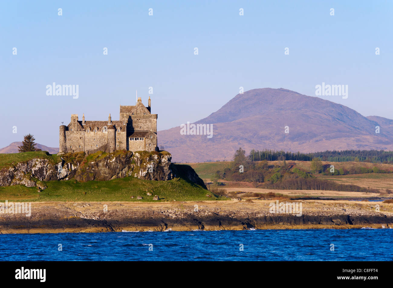 Duart Castle, Isle of Mull, Inneren Hebriden, Schottland, Vereinigtes Königreich Stockfoto