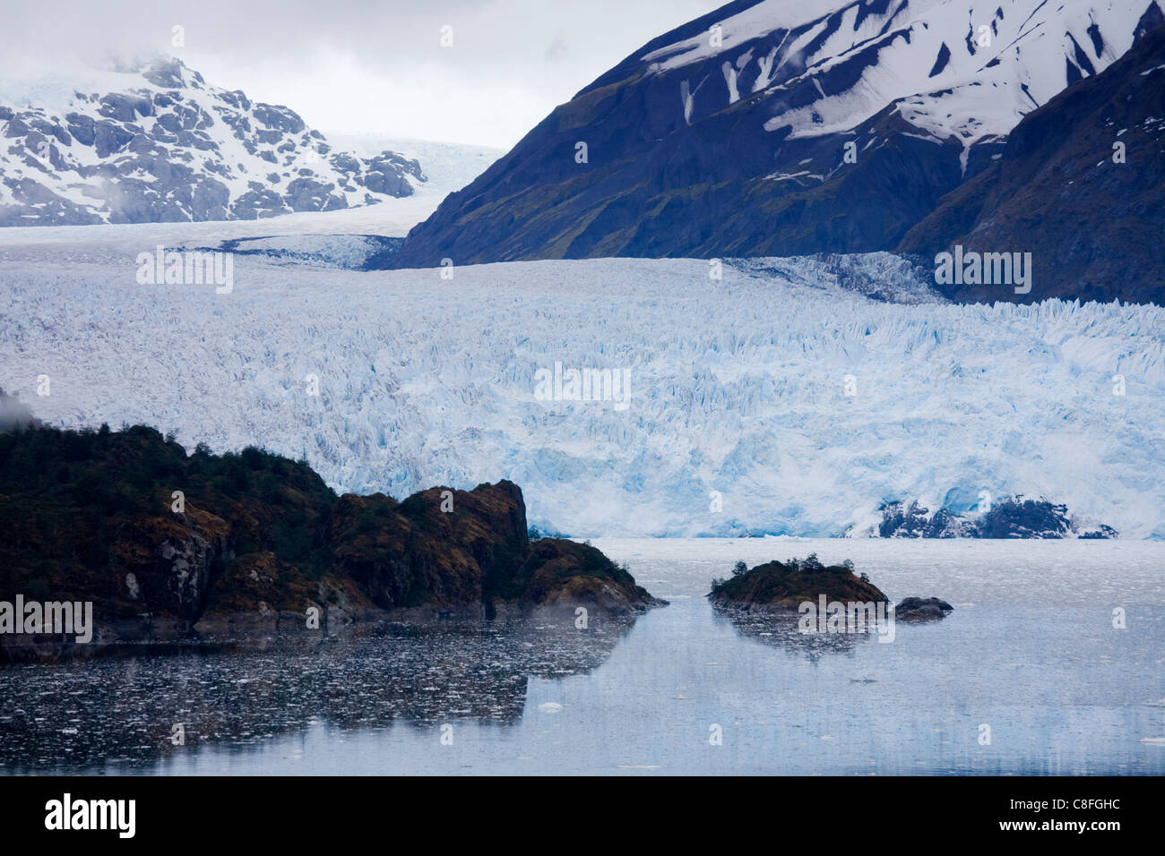Amalia Gletscher (Skua Glacie) in O' Higgins Nationalpark, südlichen patagonischen Eisfeld, Chile Stockfoto