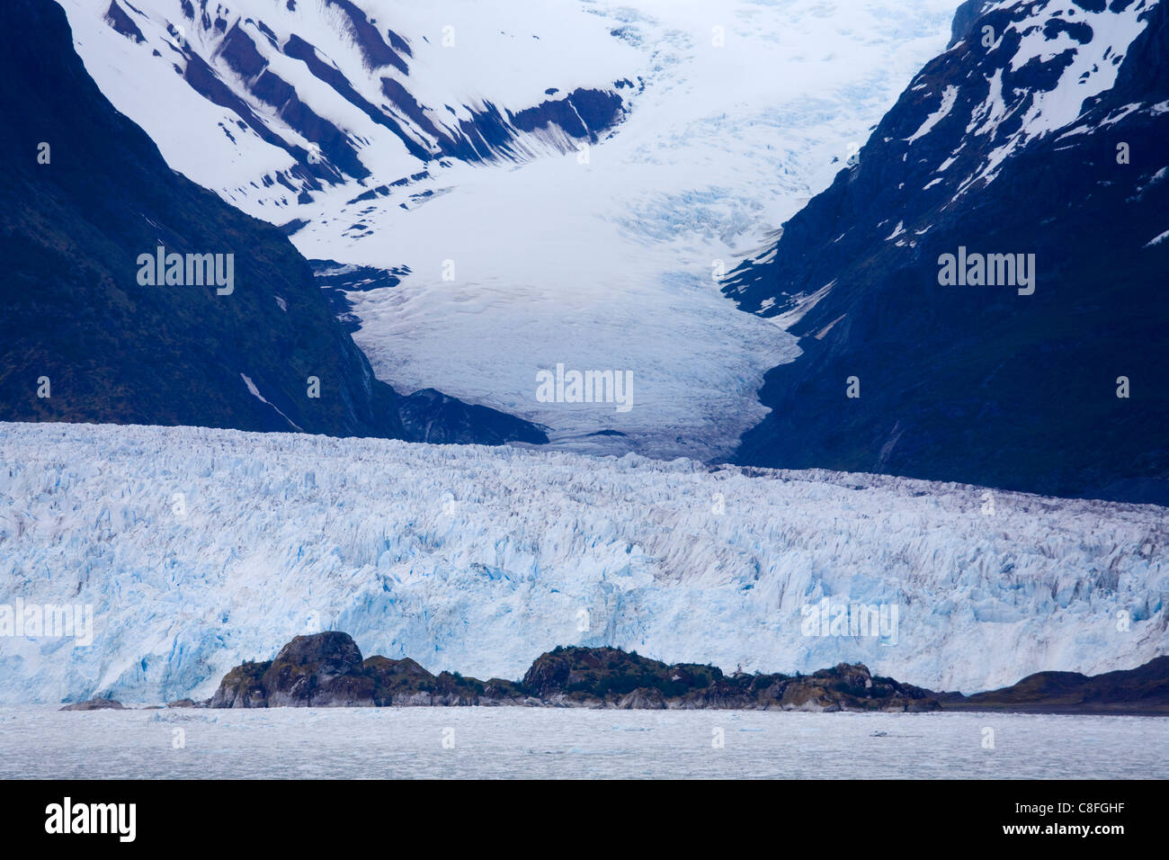 Amalia Gletscher (Skua Gletscher) in O' Higgins Nationalpark, südlichen patagonischen Eisfeld, Chile Stockfoto