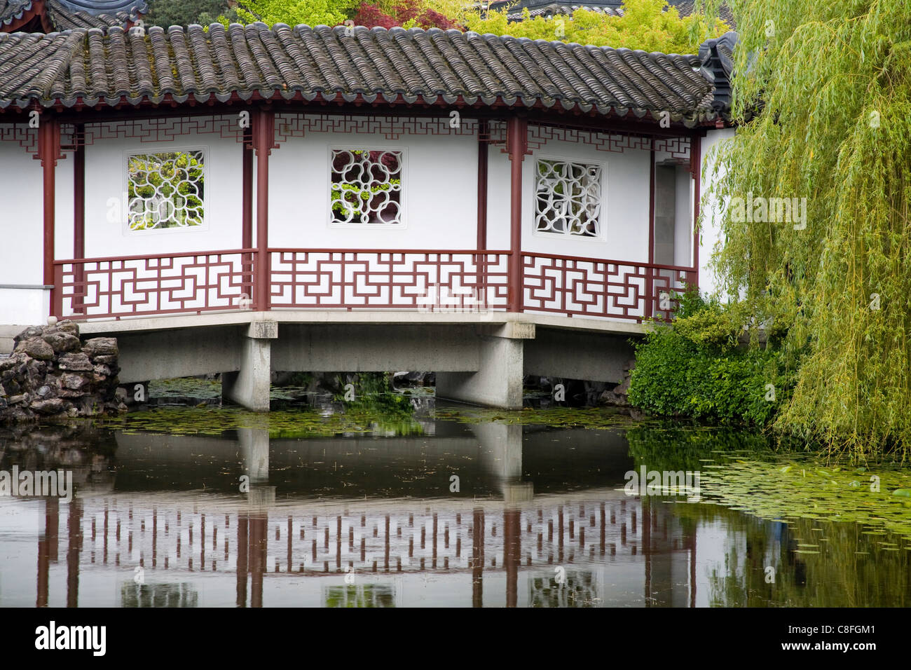 Dr. Sun Yat-Sen Classical Chinese Garden in Chinatown, Vancouver, Britisch-Kolumbien, Kanada Stockfoto