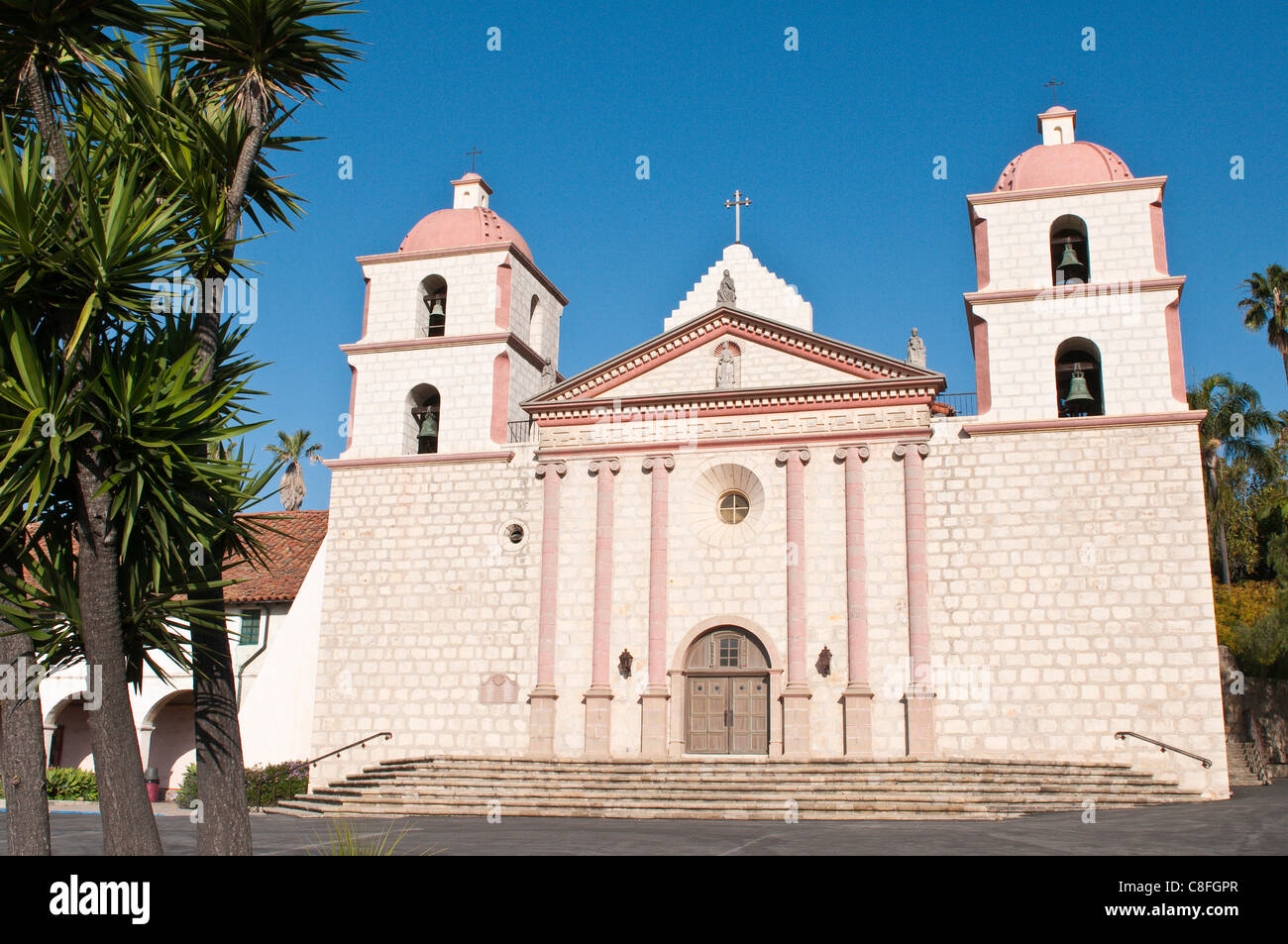 Mission Santa Barbara, Santa Barbara, California, Vereinigte Staaten von Amerika Stockfoto