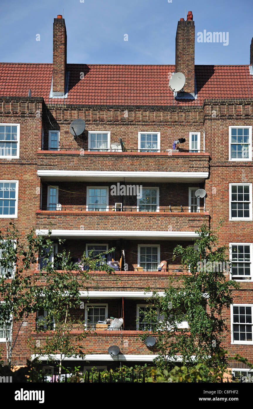 Rat, Gehäuse, Kennington Park Estate, London Borough of Lambeth, London, Greater London, England, Vereinigtes Königreich Stockfoto