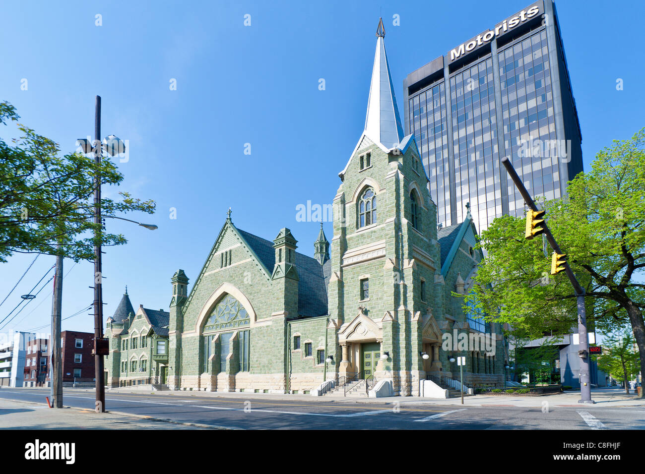Broad Street United Methodist Church in Columbus, Ohio. Stockfoto