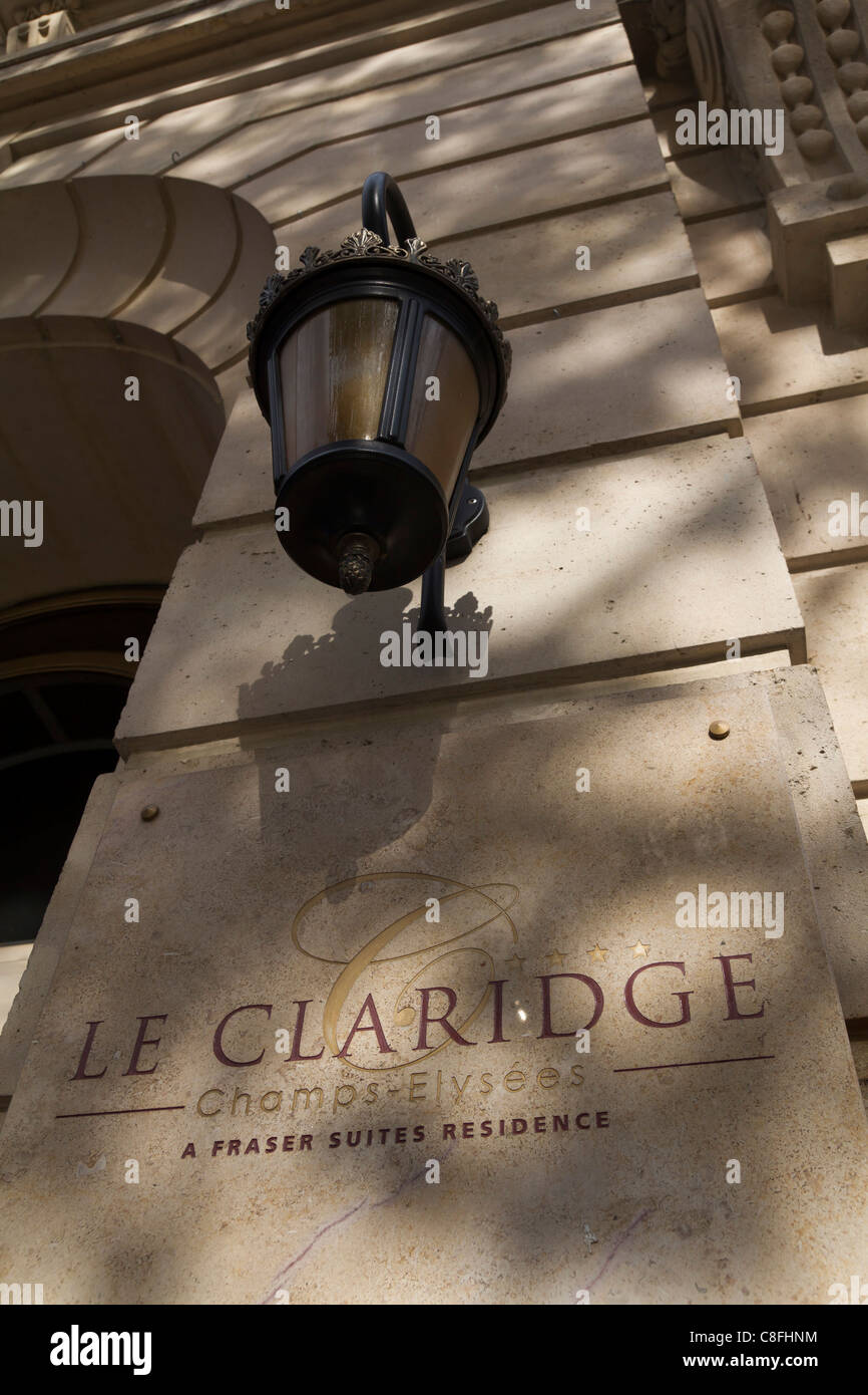 Le Claridge, kurzfristig mieten Luxuswohnungen in der Avenue des Champs-Elysées, Paris, Frankreich Stockfoto