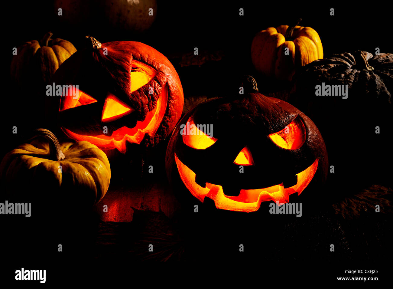 Halloween-Kürbis Stockfoto