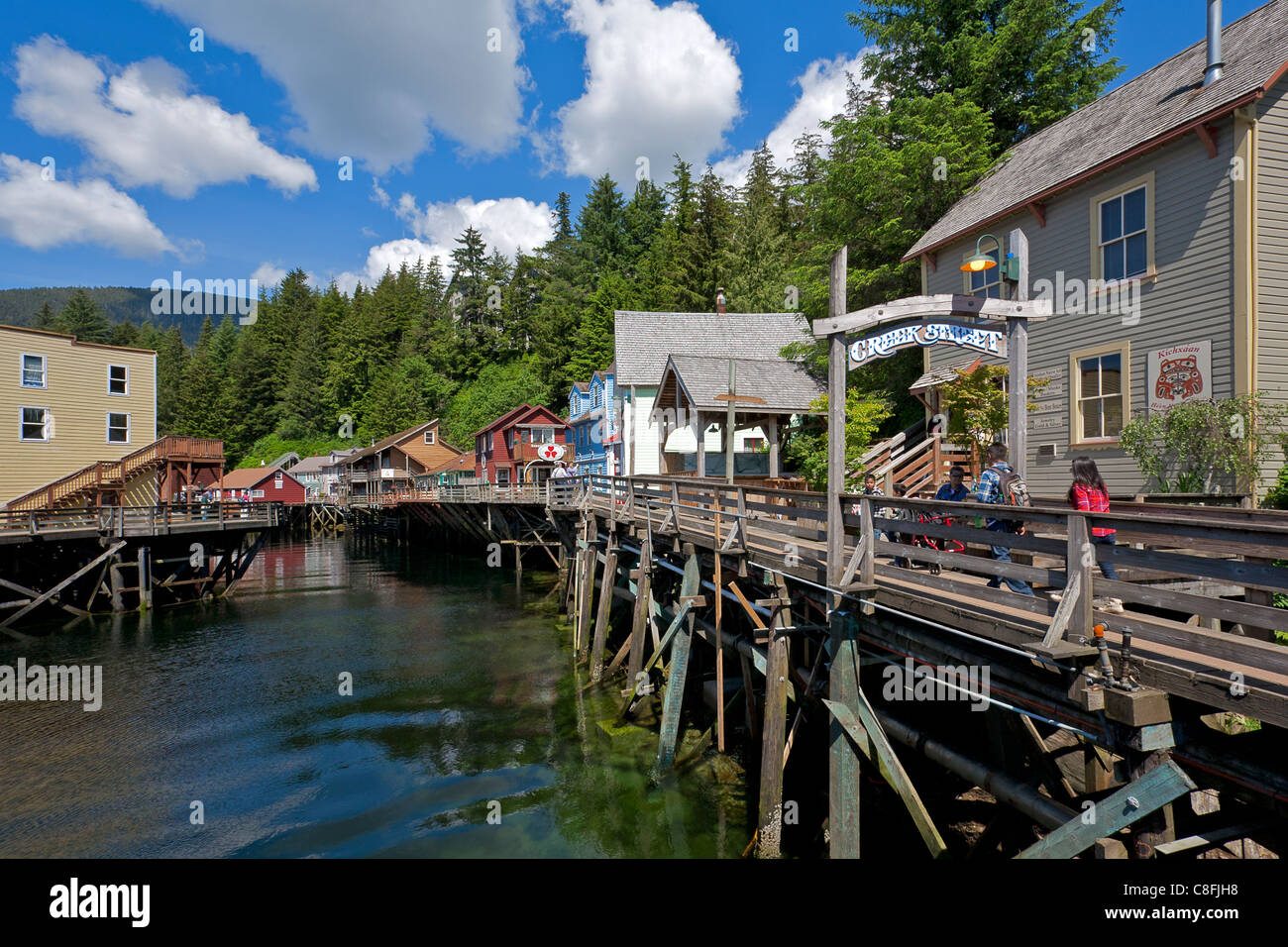 Creek Street. Ketchikan. Alaska. USA Stockfoto