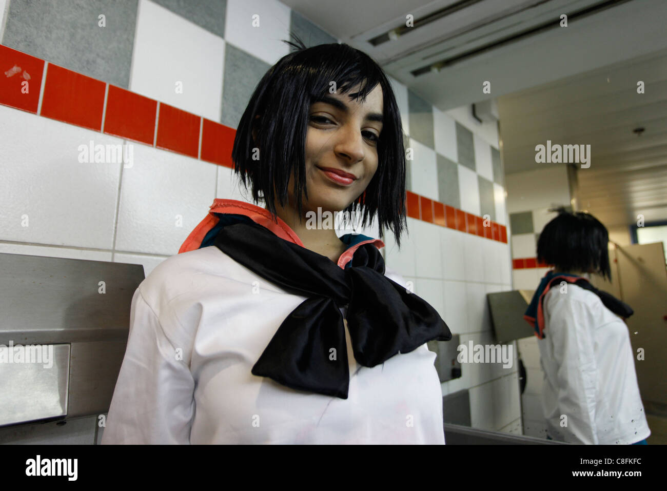 Junge israelische Cosplayer in Cosplay-Outfit in eine Science-Fiction- und Fantasy-Festival in Tel Aviv Israel Stockfoto