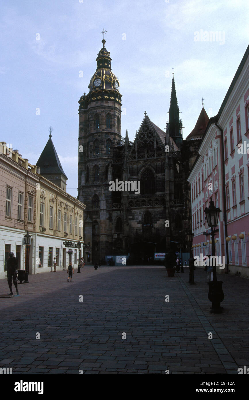 Gotische St.-Elisabeth-Kathedrale in Kosice, Slowakei. Stockfoto