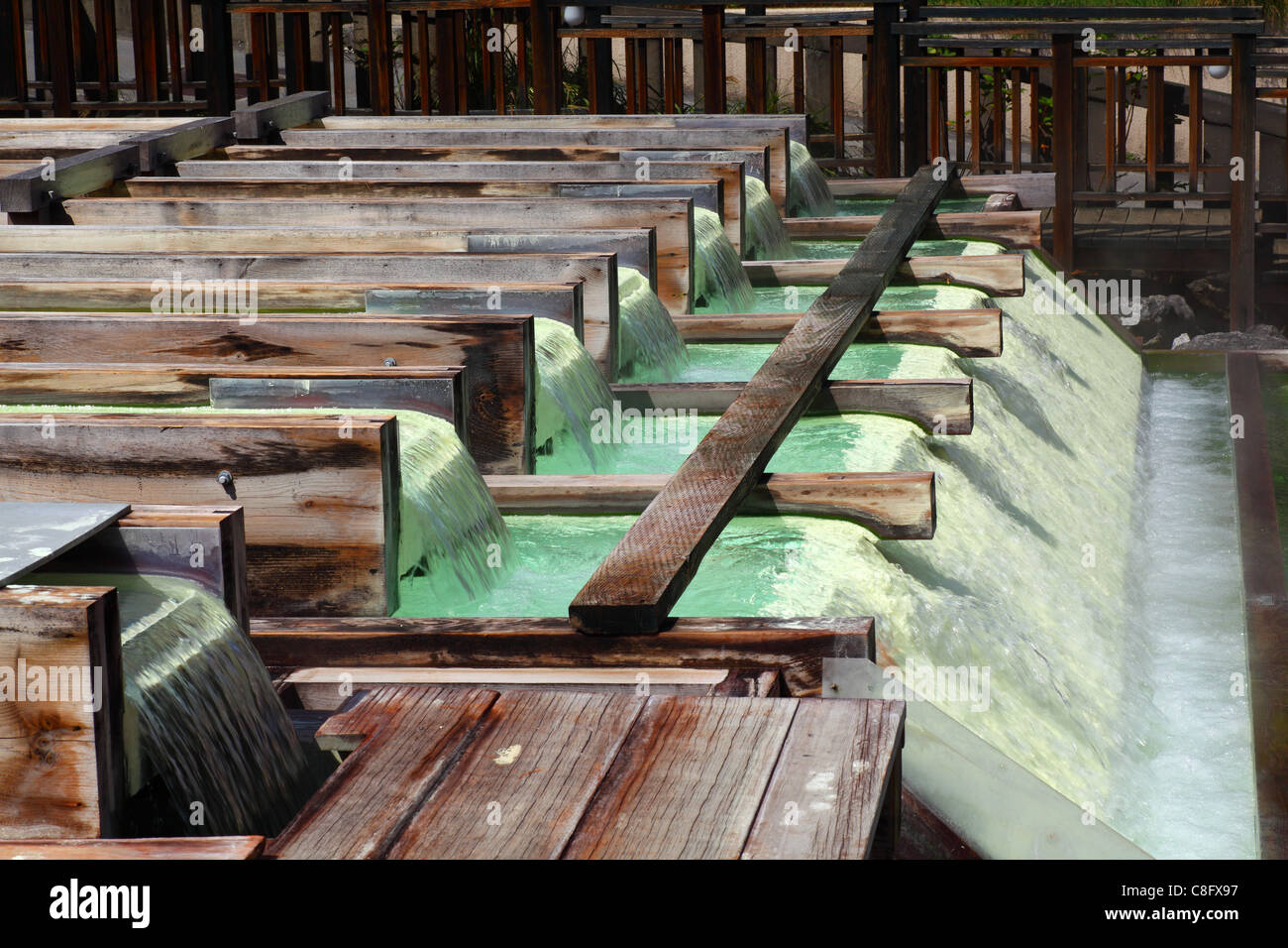 Kusatsu heißer Frühling in Japan Stockfoto