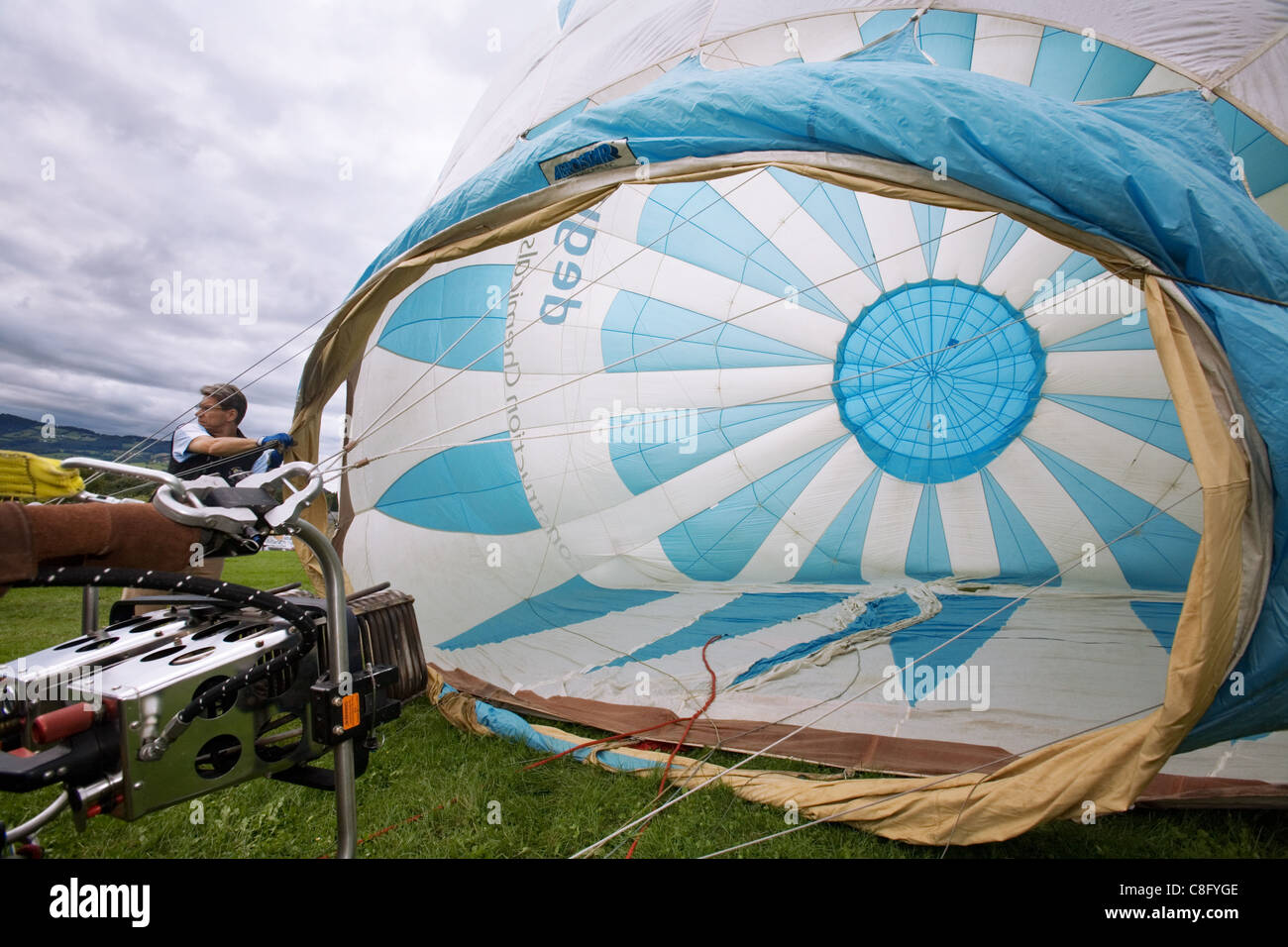 Heißluft-Ballon-Festival - Primagaz Ballonweek Stubenberg am See, Österreich Stockfoto