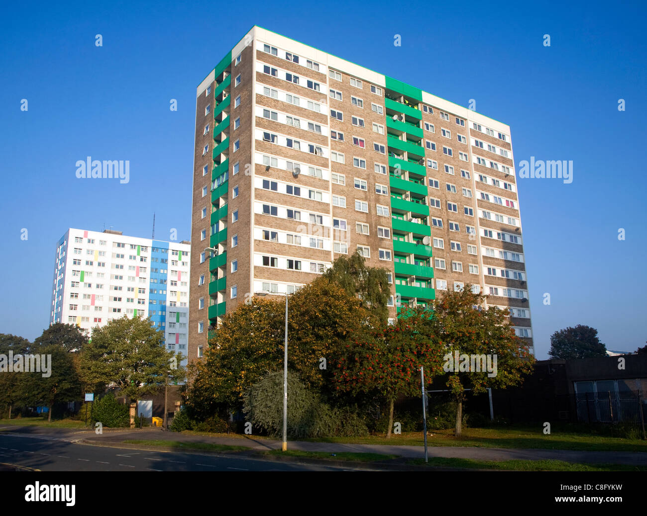 Hochhaus Innenstadt Wohnungen, Anlaby Road, Hull, Yorkshire, England Stockfoto