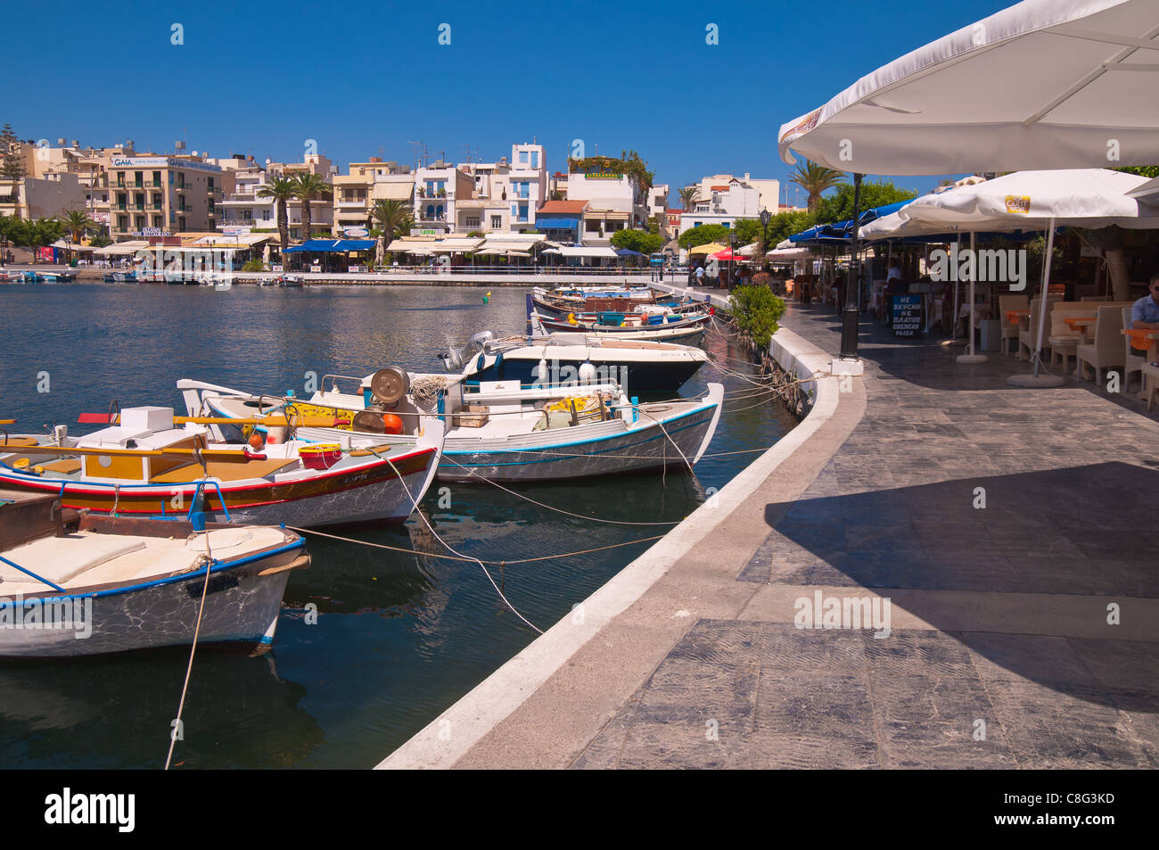 See-Überlieferung bunten Booten Stockfoto