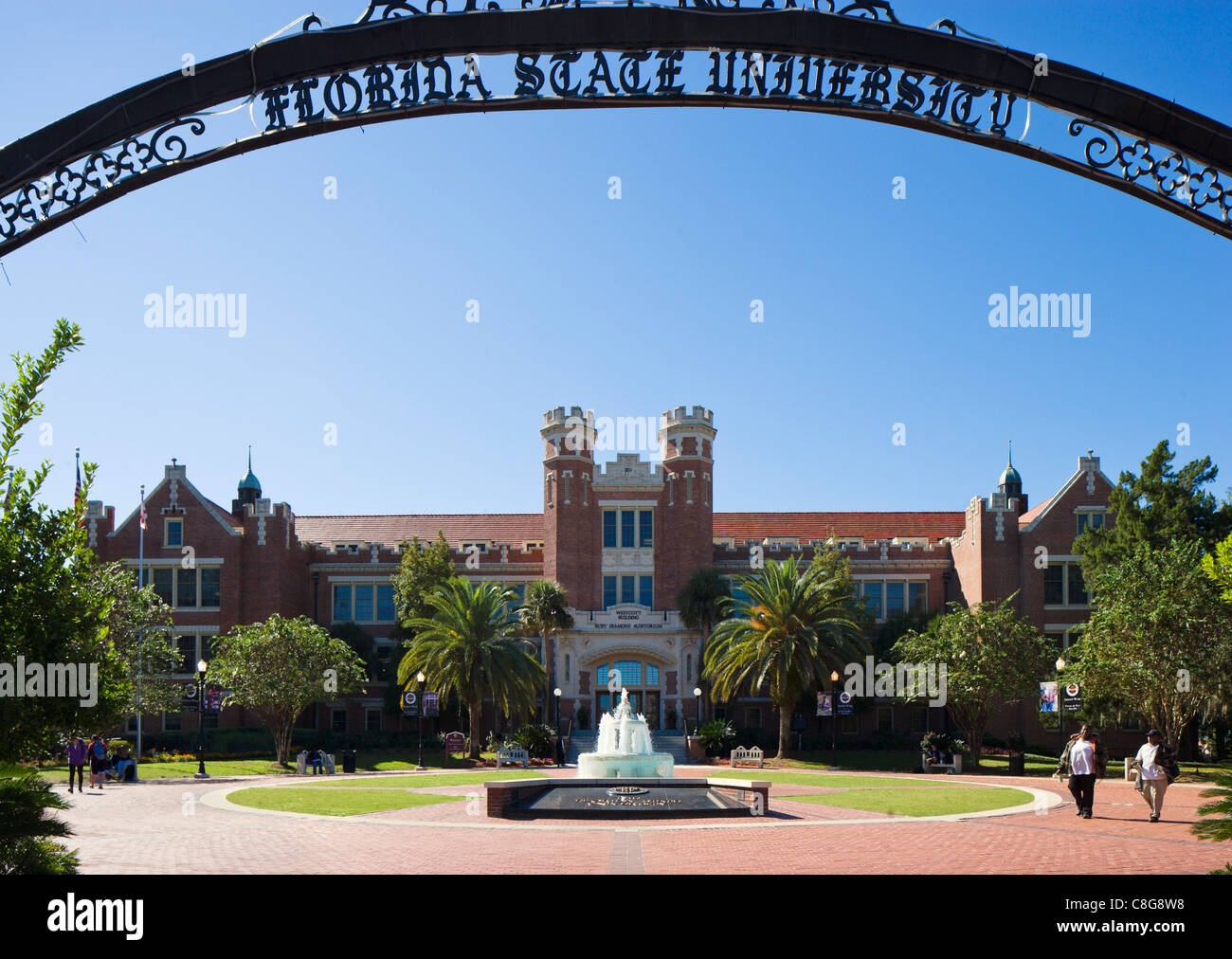 Westcott Gebäude und Rubin Diamant Auditorium, Florida State University in Tallahassee, Florida, USA Stockfoto