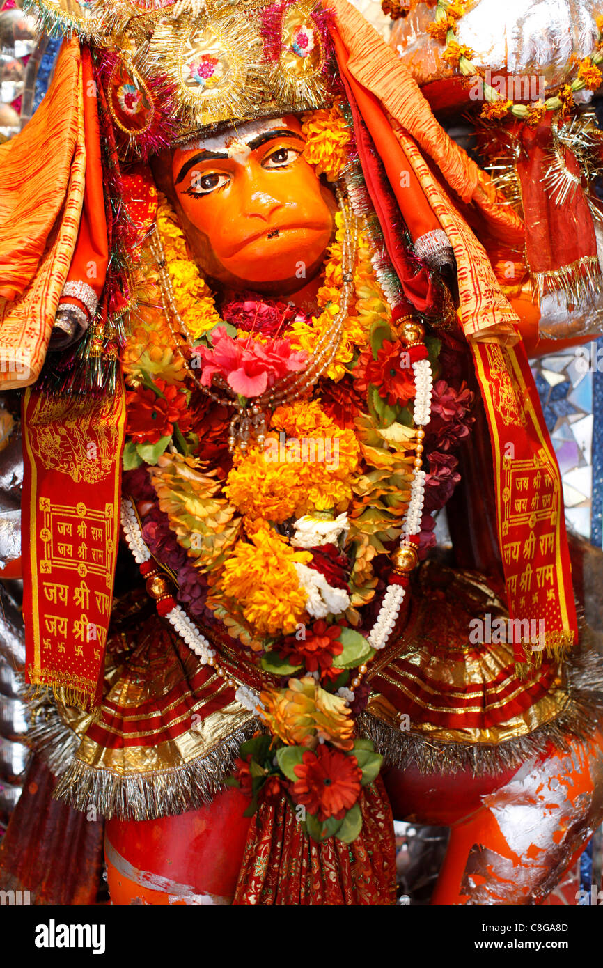Hanuman Statue, Haridwar, Uttarakhand, Indien Stockfoto