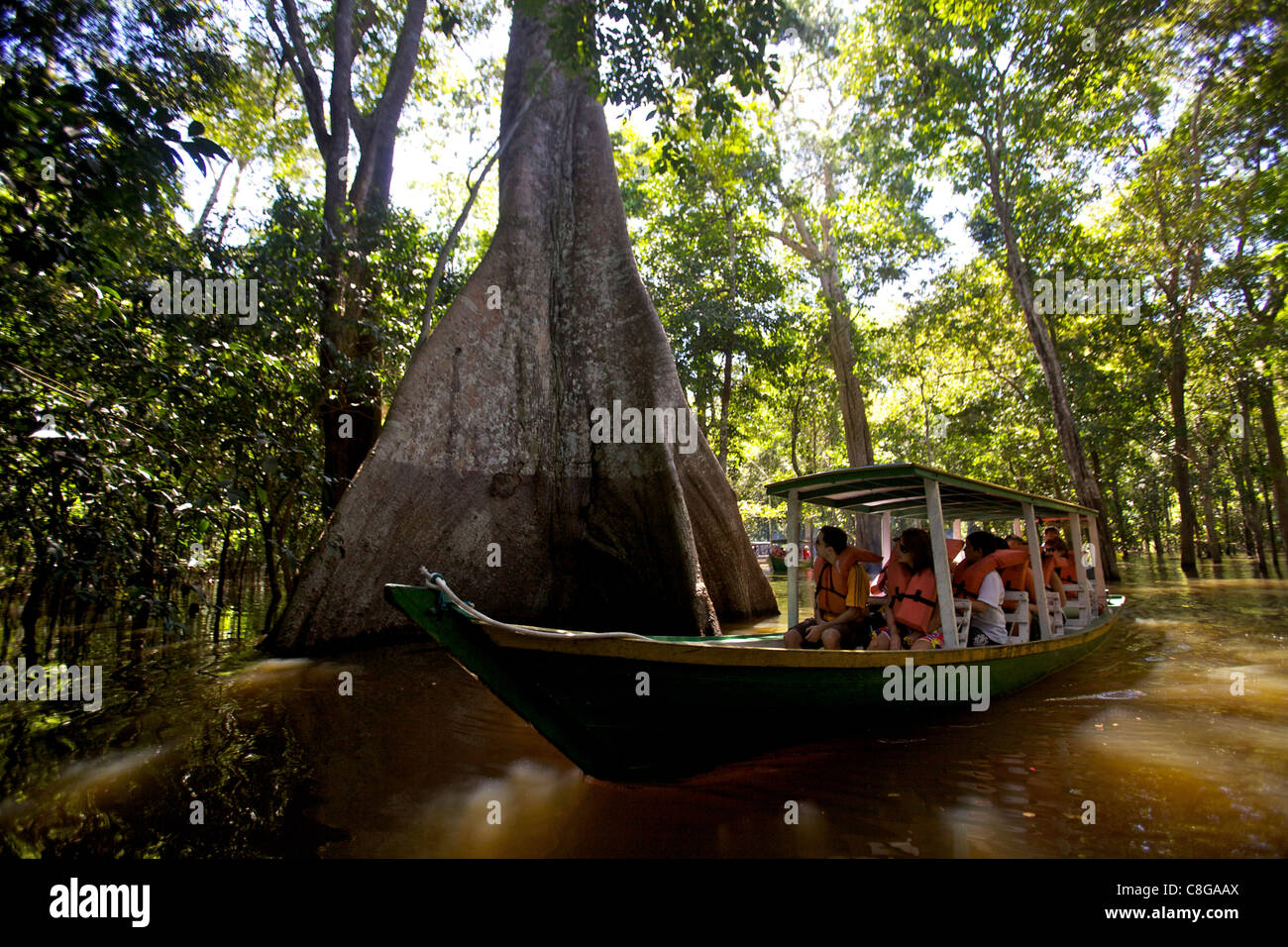 Navigation auf dem Amazonas in Manaus, Brasilien Stockfoto